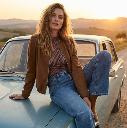 Blazer - Lederimitat