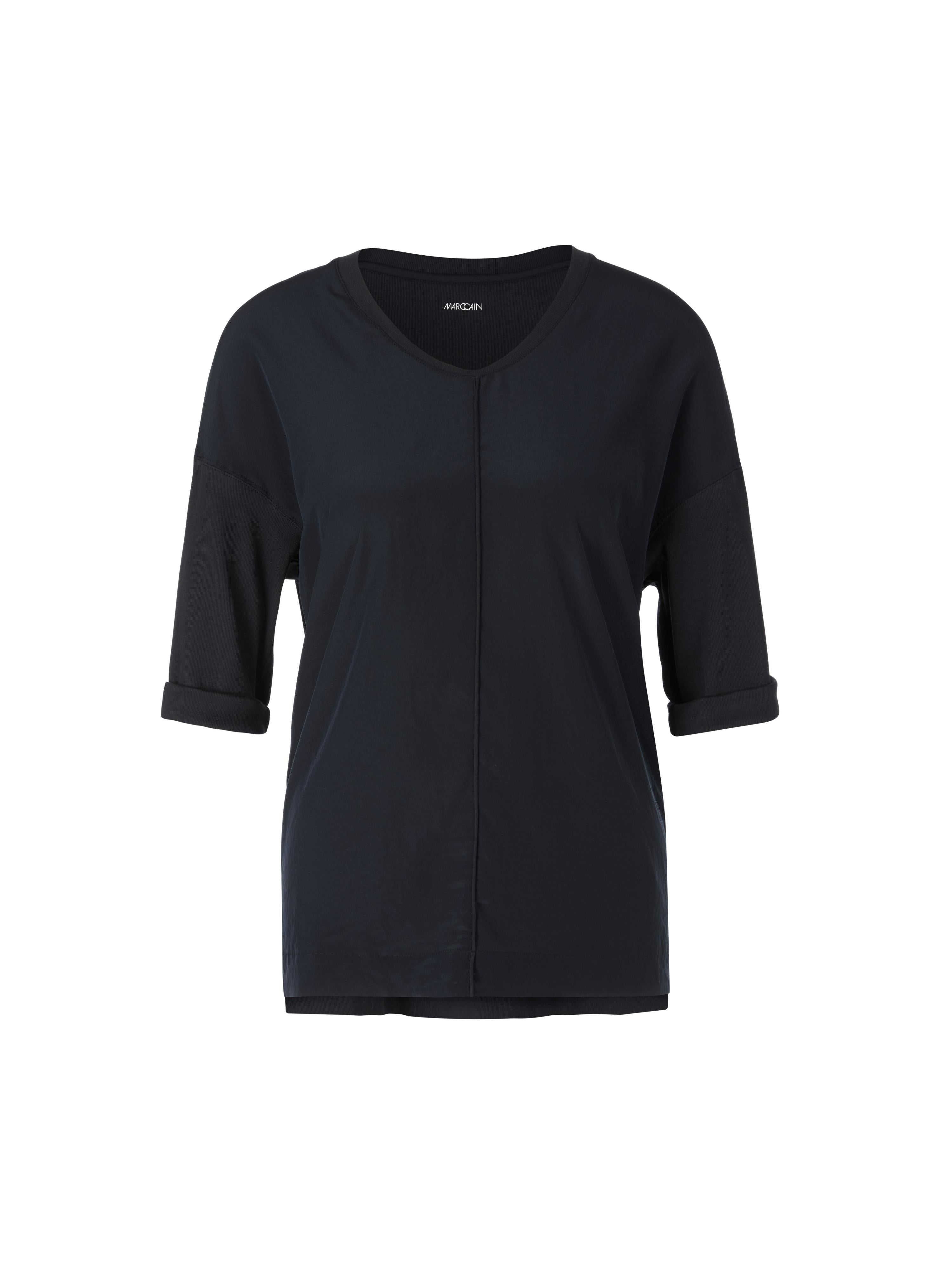 Blusenshirt  - Materialmix