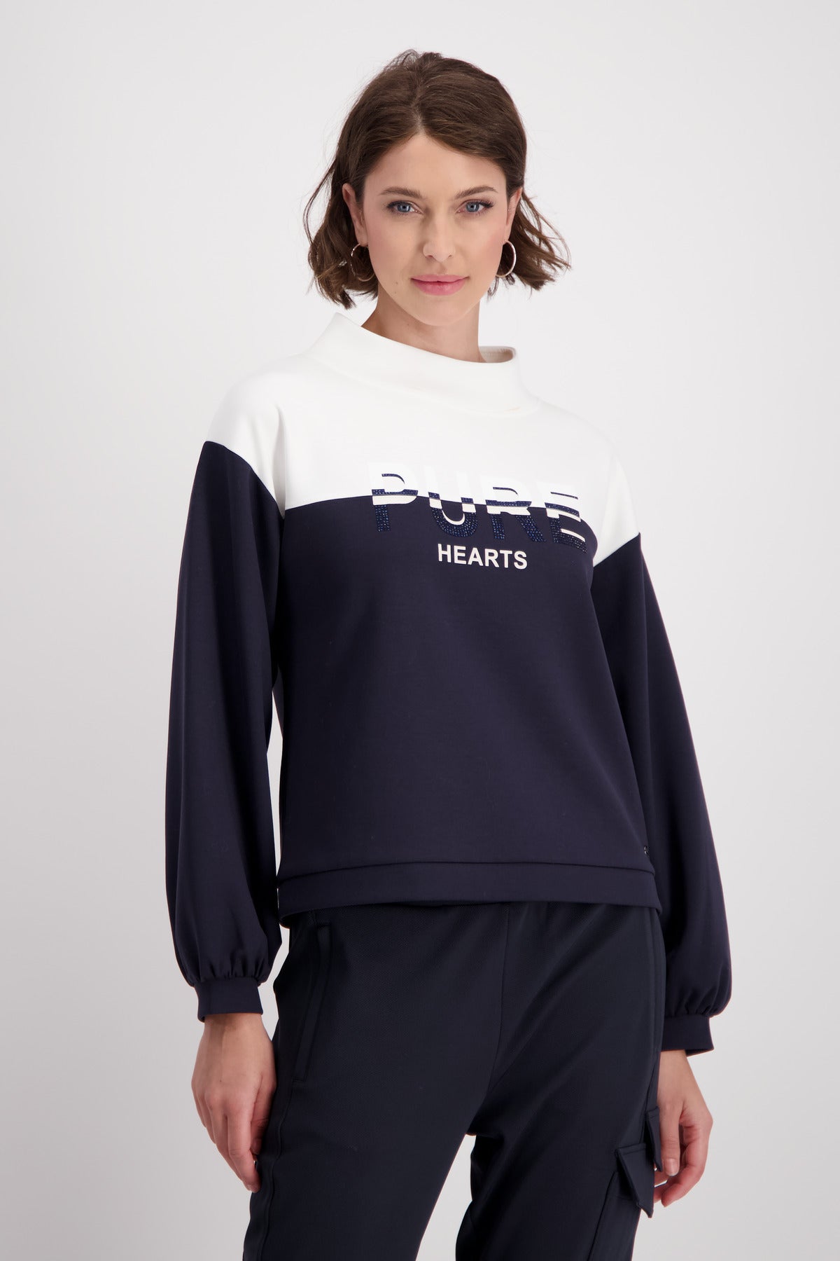 Sweatshirt - Strassbesatz