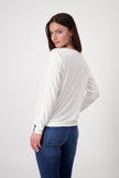 Blusenshirt - Loose Fit - Strassbesatz