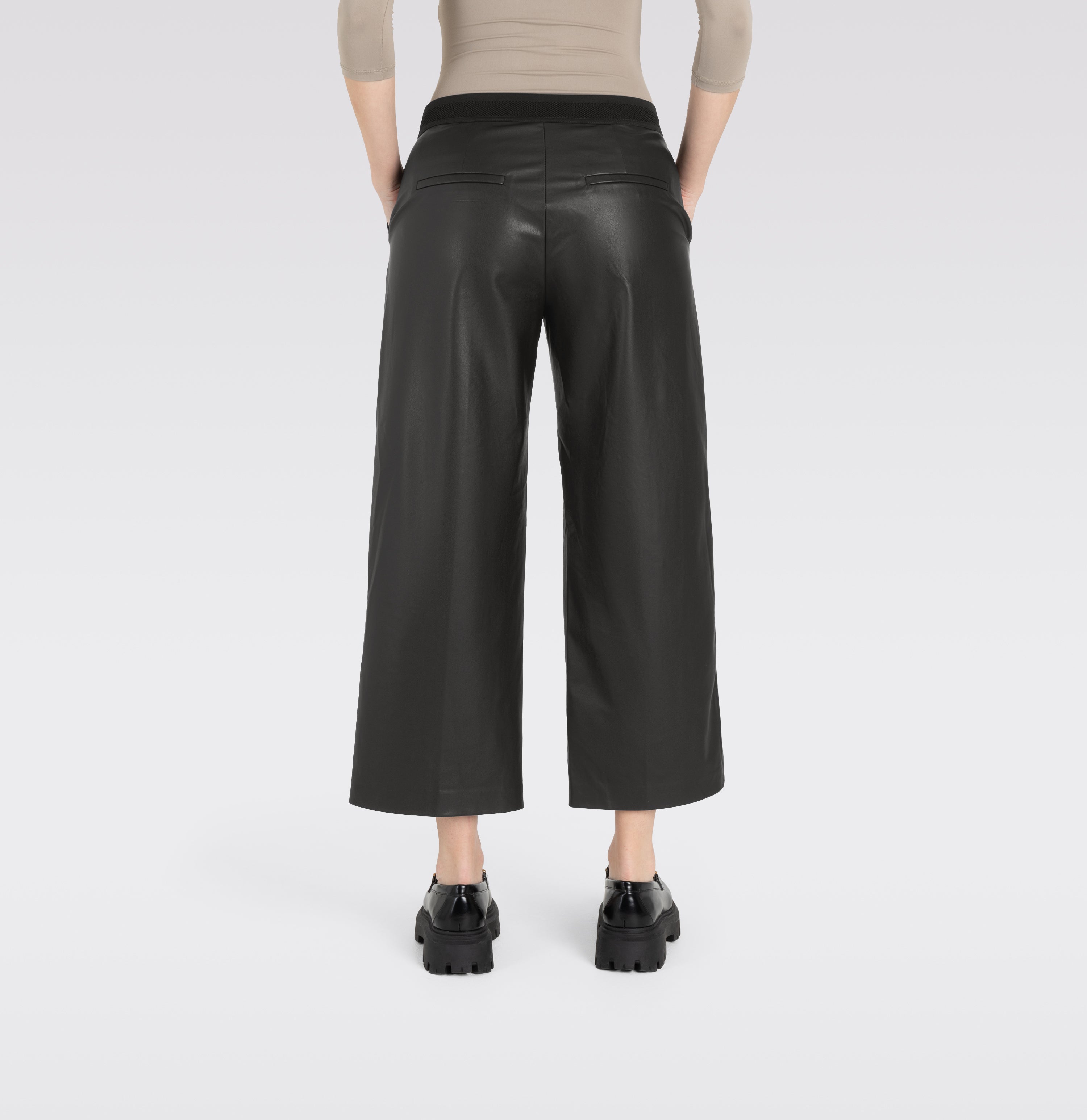 Culotte - Relaxed fit - Lederimitat