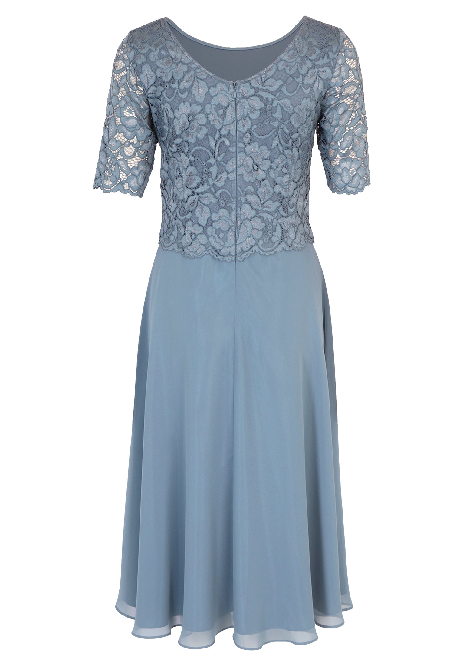Cocktailkleid - Chiffon und Spitze