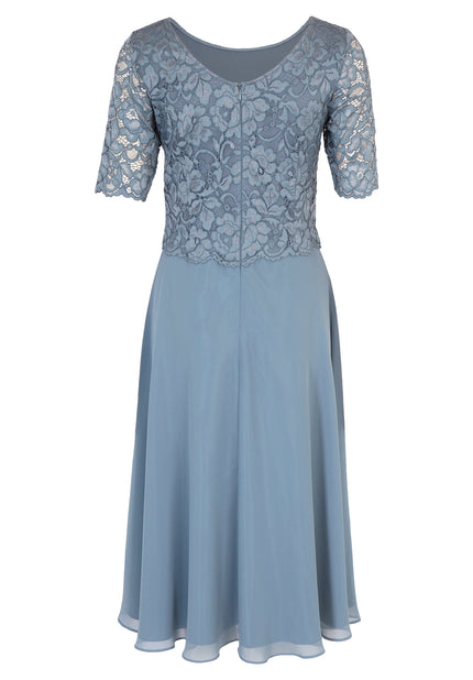 Cocktailkleid - Chiffon und Spitze