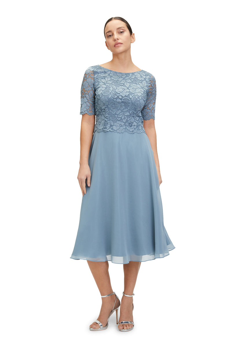 Cocktailkleid - Chiffon und Spitze