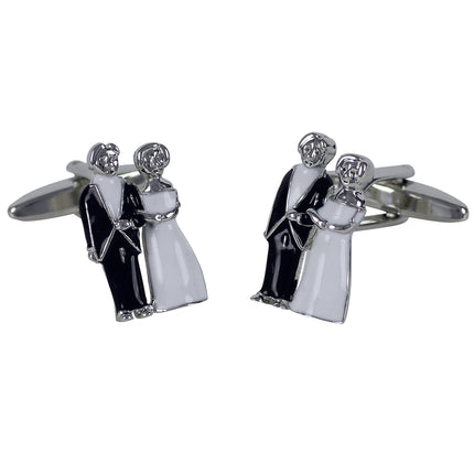 Manschettenknöpfe - Brautpaar