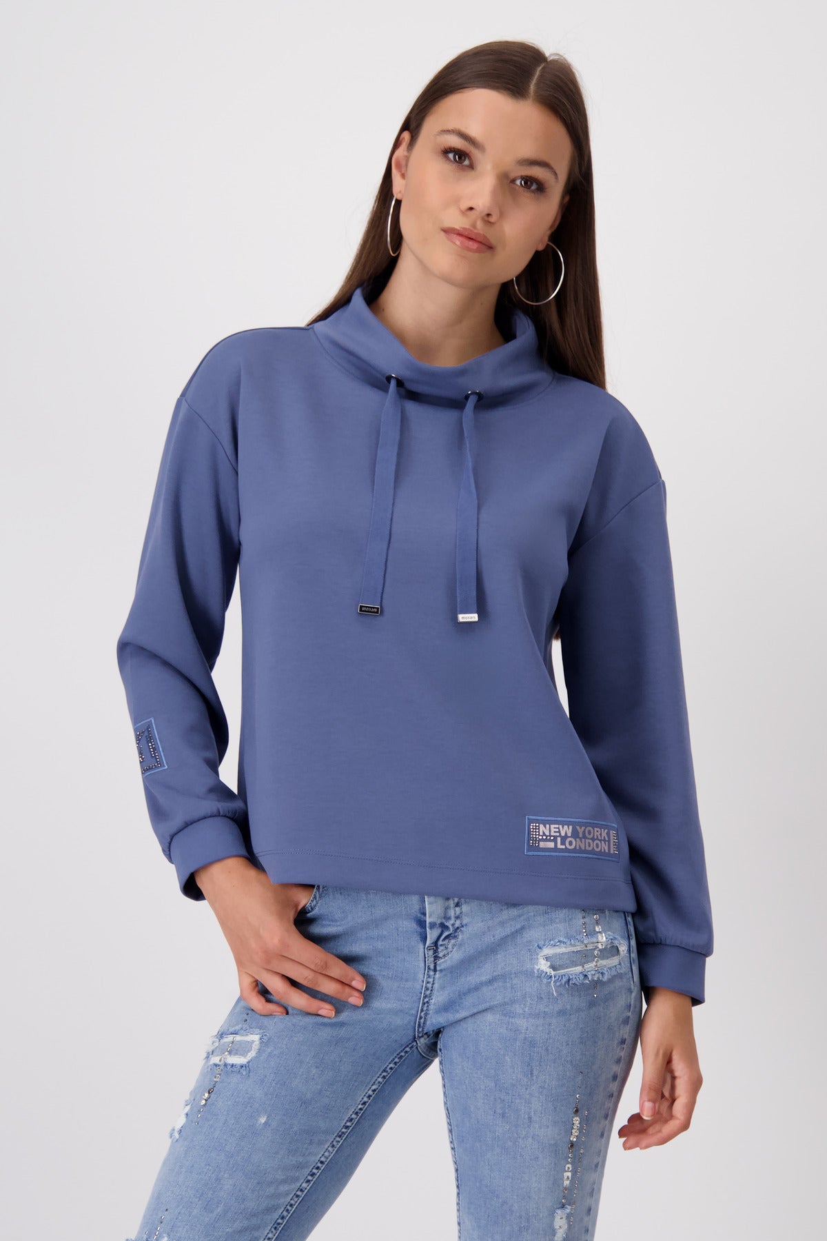 Sweatshirt - Stehkragen