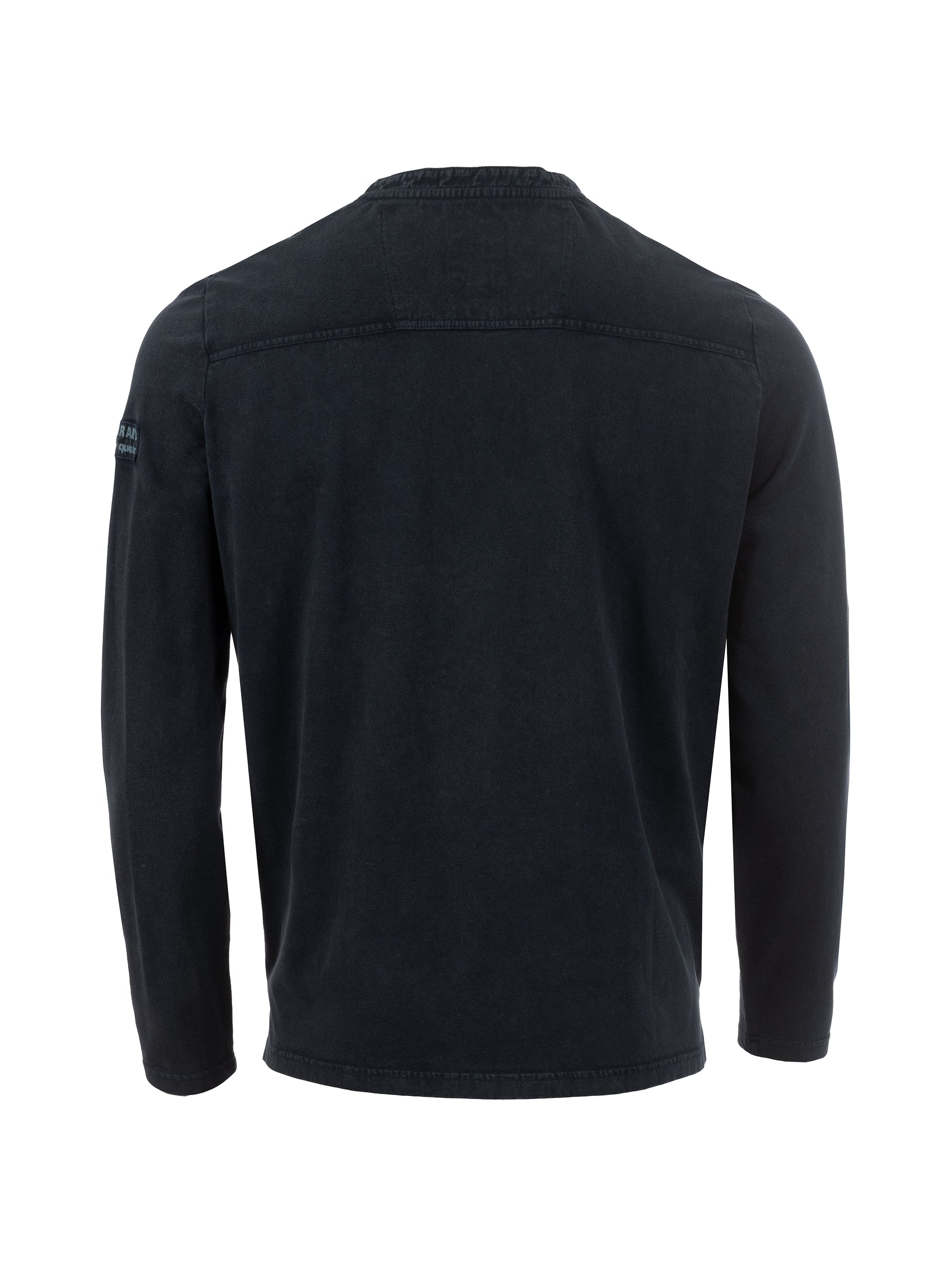 Langarmshirt - Henley Ausschnitt