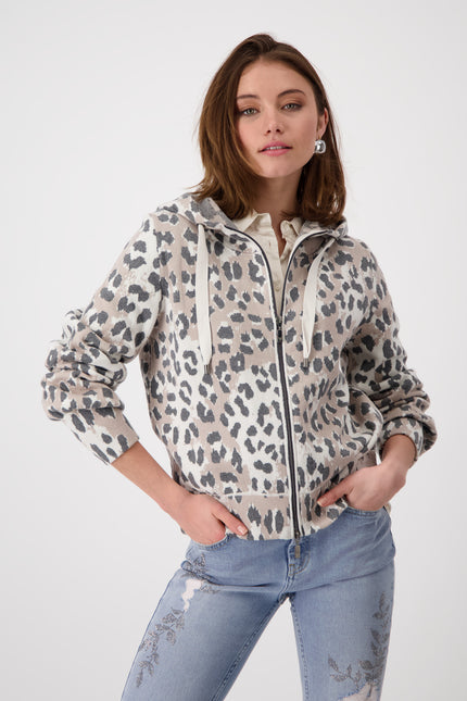 Strickjacke - Animalprint