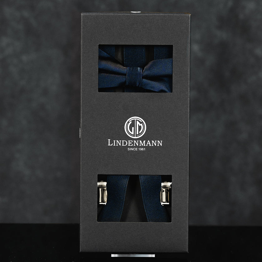 Hosenträger und Fliege - Set