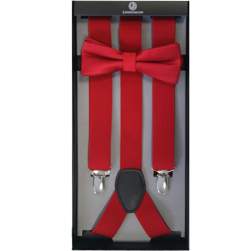 Hosenträger und Fliege - Set