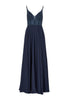 Abendkleid - Materialmix