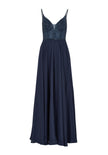 Abendkleid - Materialmix