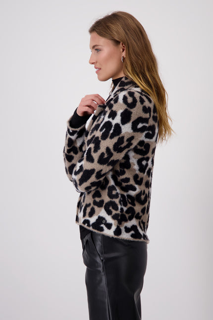 Strickjacke - Animalprint