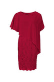 Cocktailkleid mit Überwurf