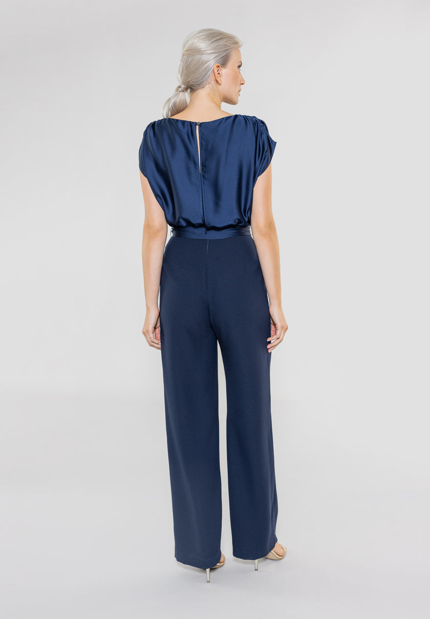 Jumpsuit - Material-Mix