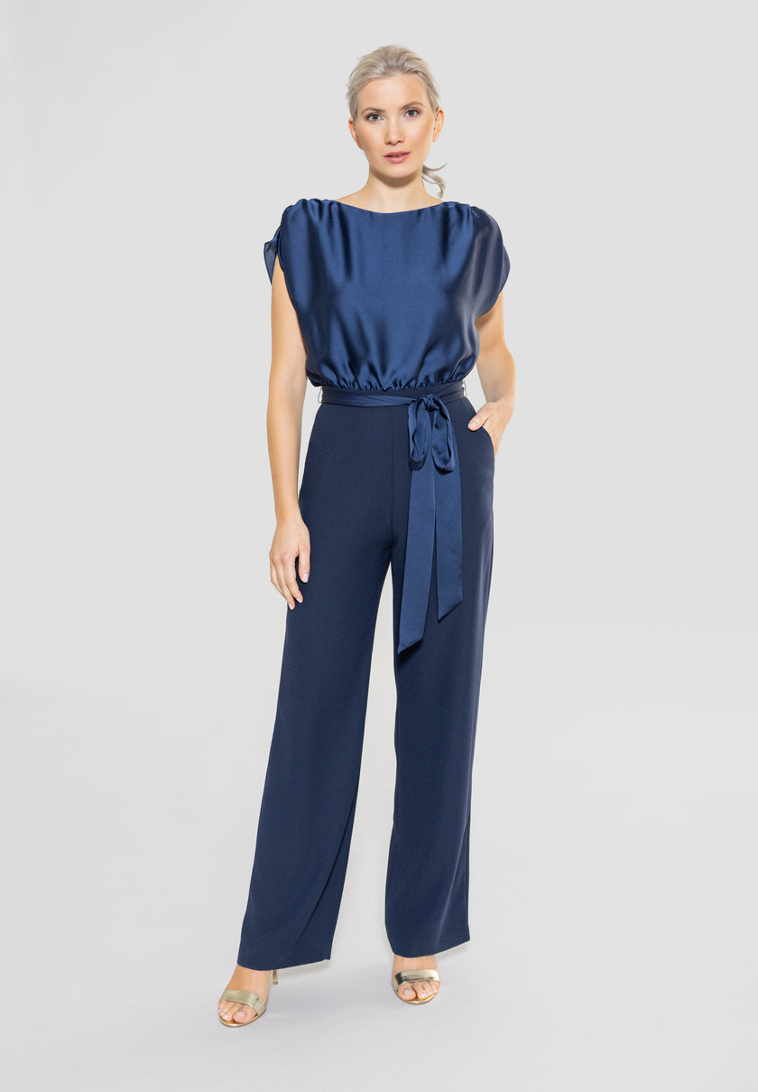 Jumpsuit - Material-Mix