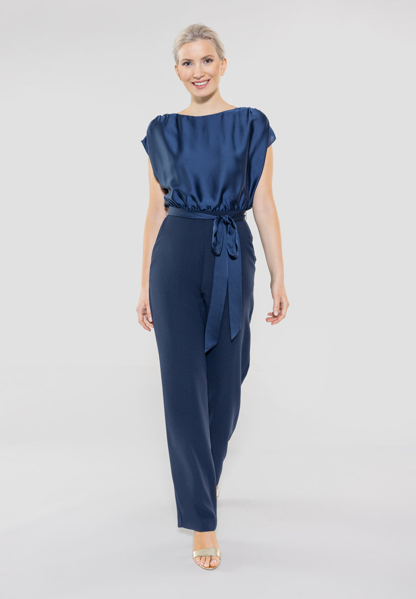 Jumpsuit - Material-Mix