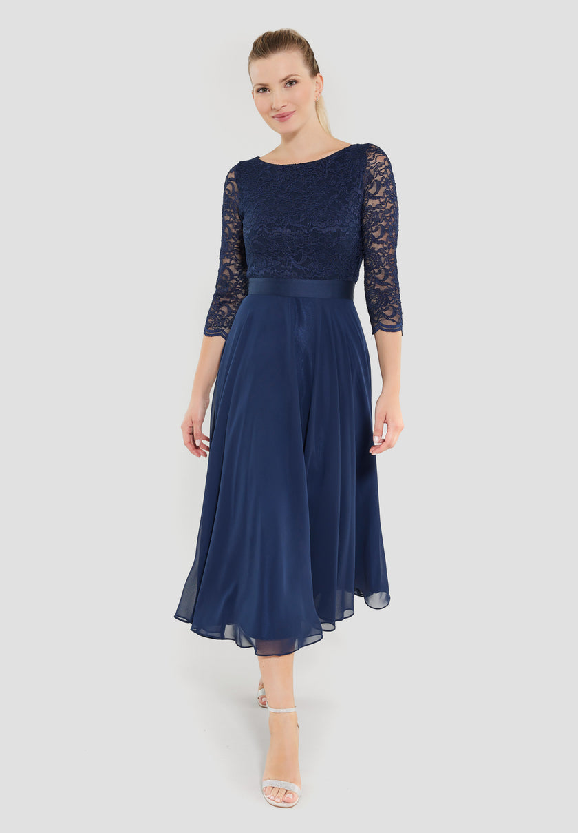 Cocktailkleid - Spitze und Chiffon