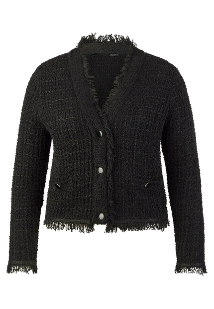 Strickjacke - Fransen