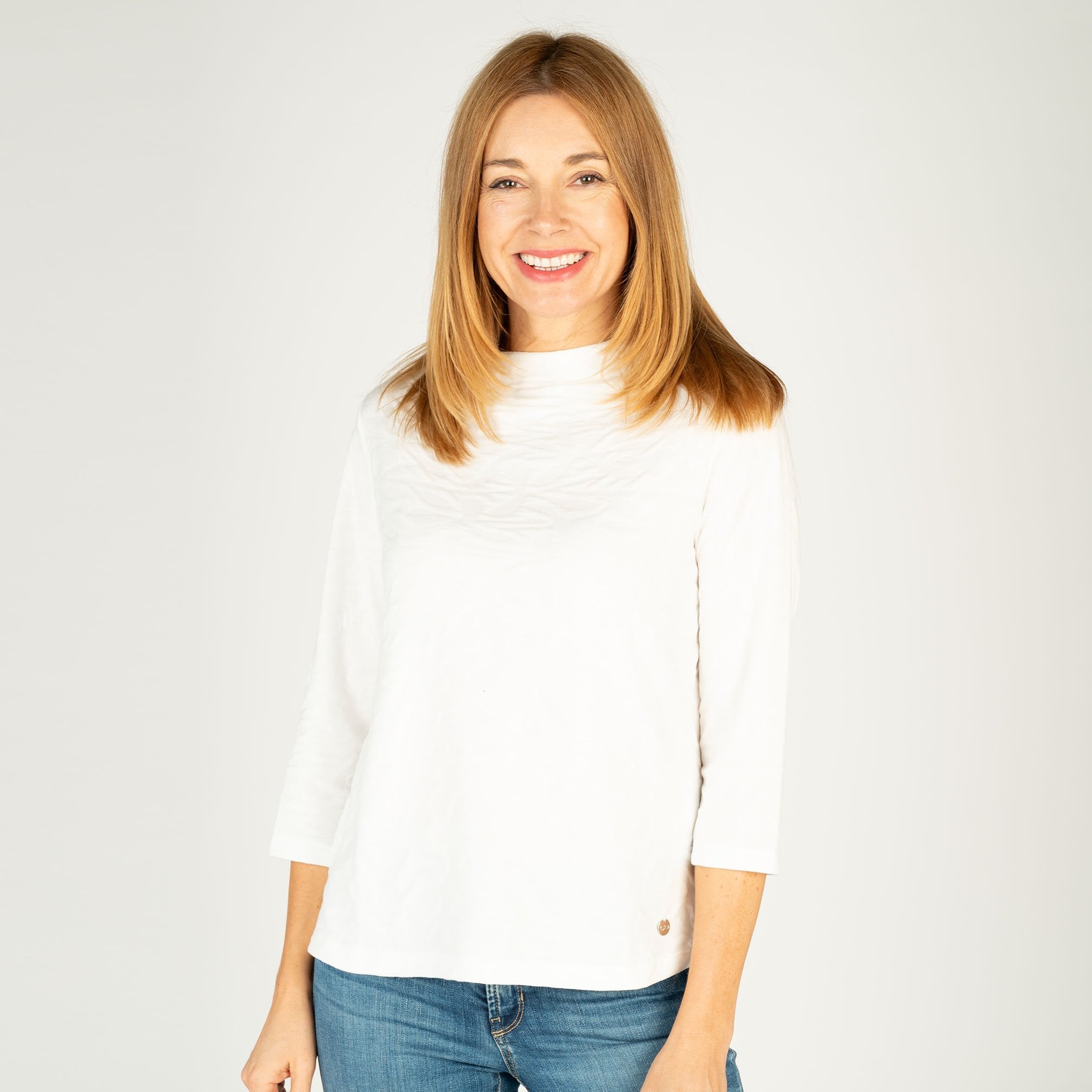 Sweatshirt - Loose Fit - 3/4 Arm