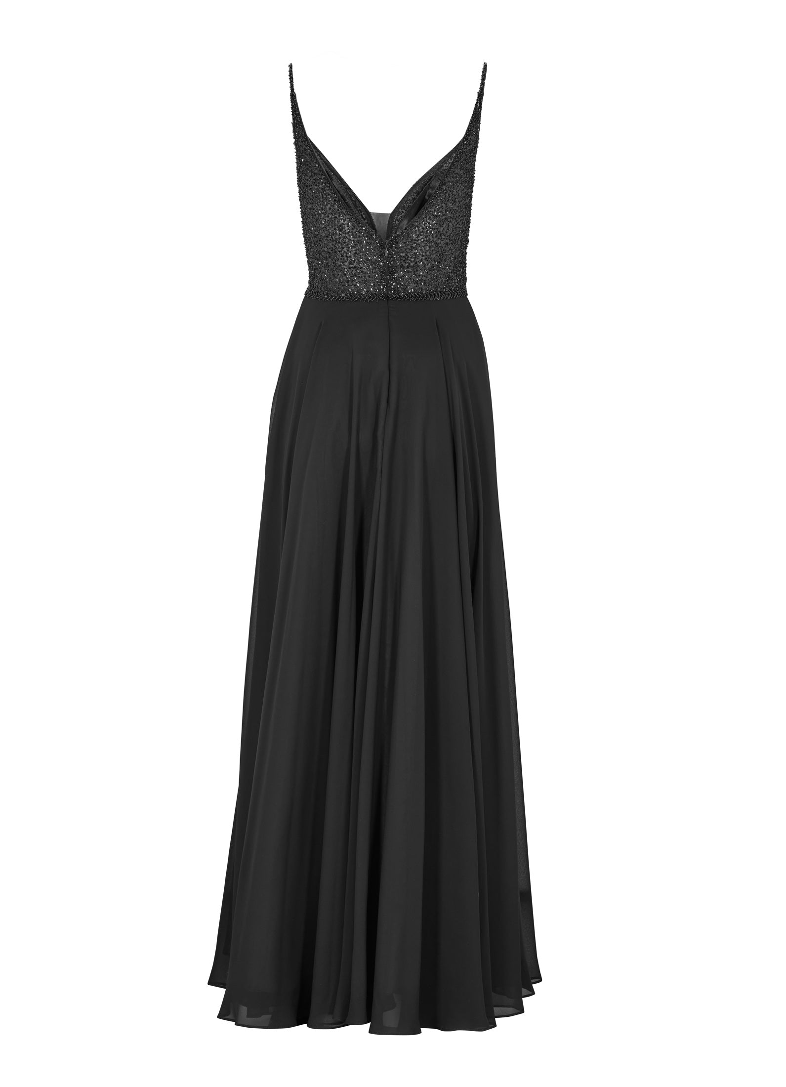 Abendkleid - Materialmix