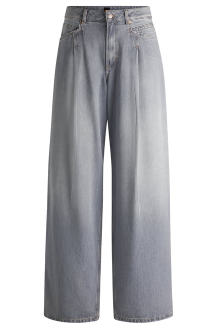 Bundfaltenhose - Denim - SLOUCHY PLEATED