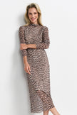 Kleid - Midilänge - Animal-Print