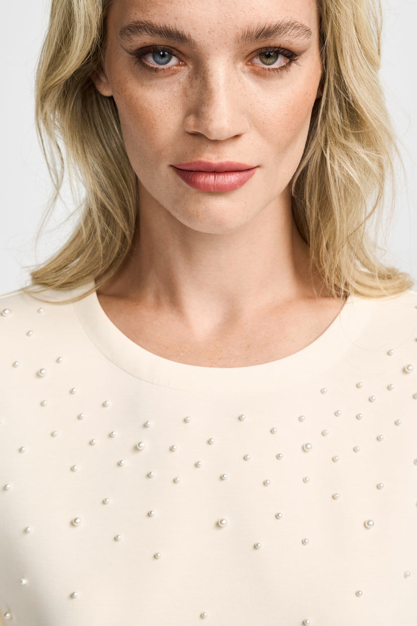 T-Shirt - Perlenbesatz