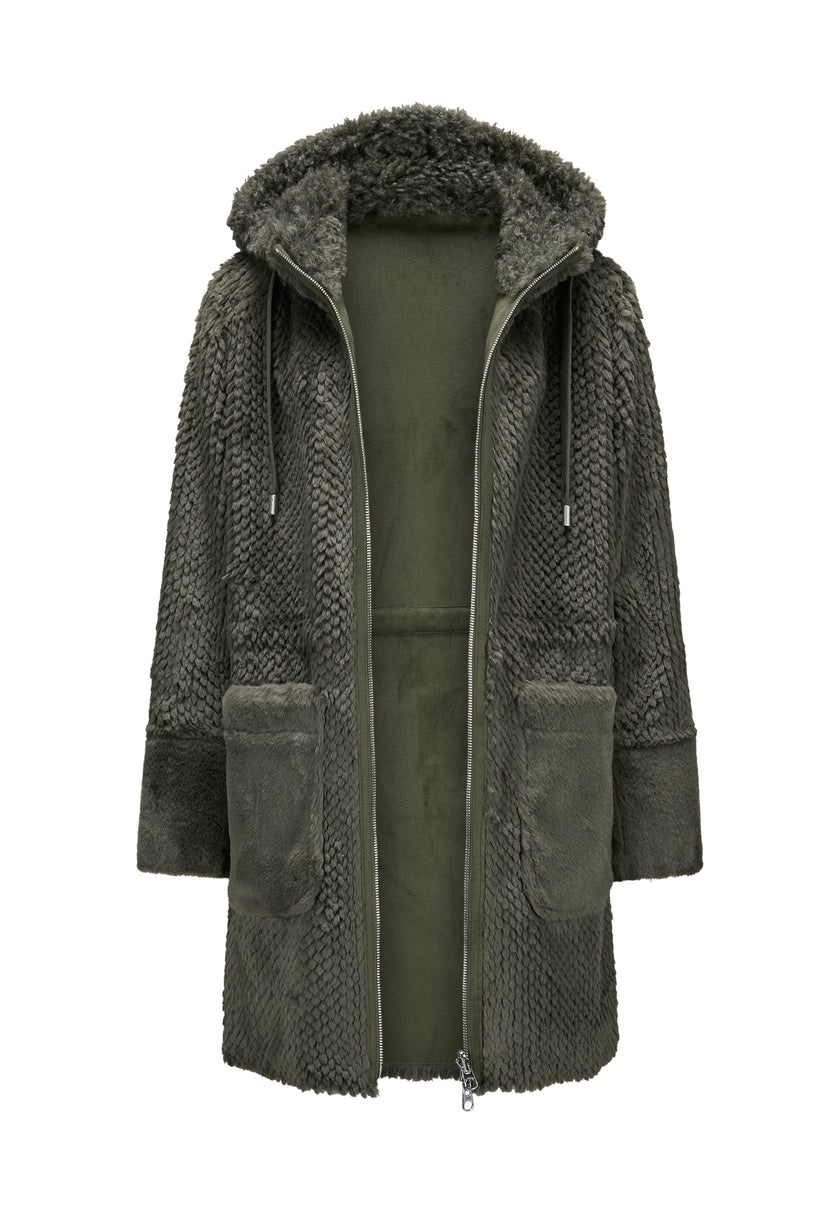 Fake Fur Mantel - MSKim