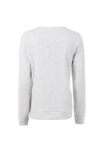 Sweatshirt - Melange-Optik