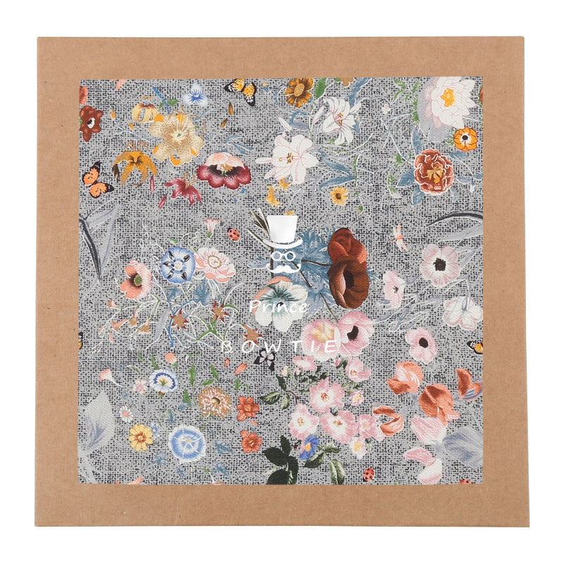 Einstecktuch -  Flowerprint - Seidenmix