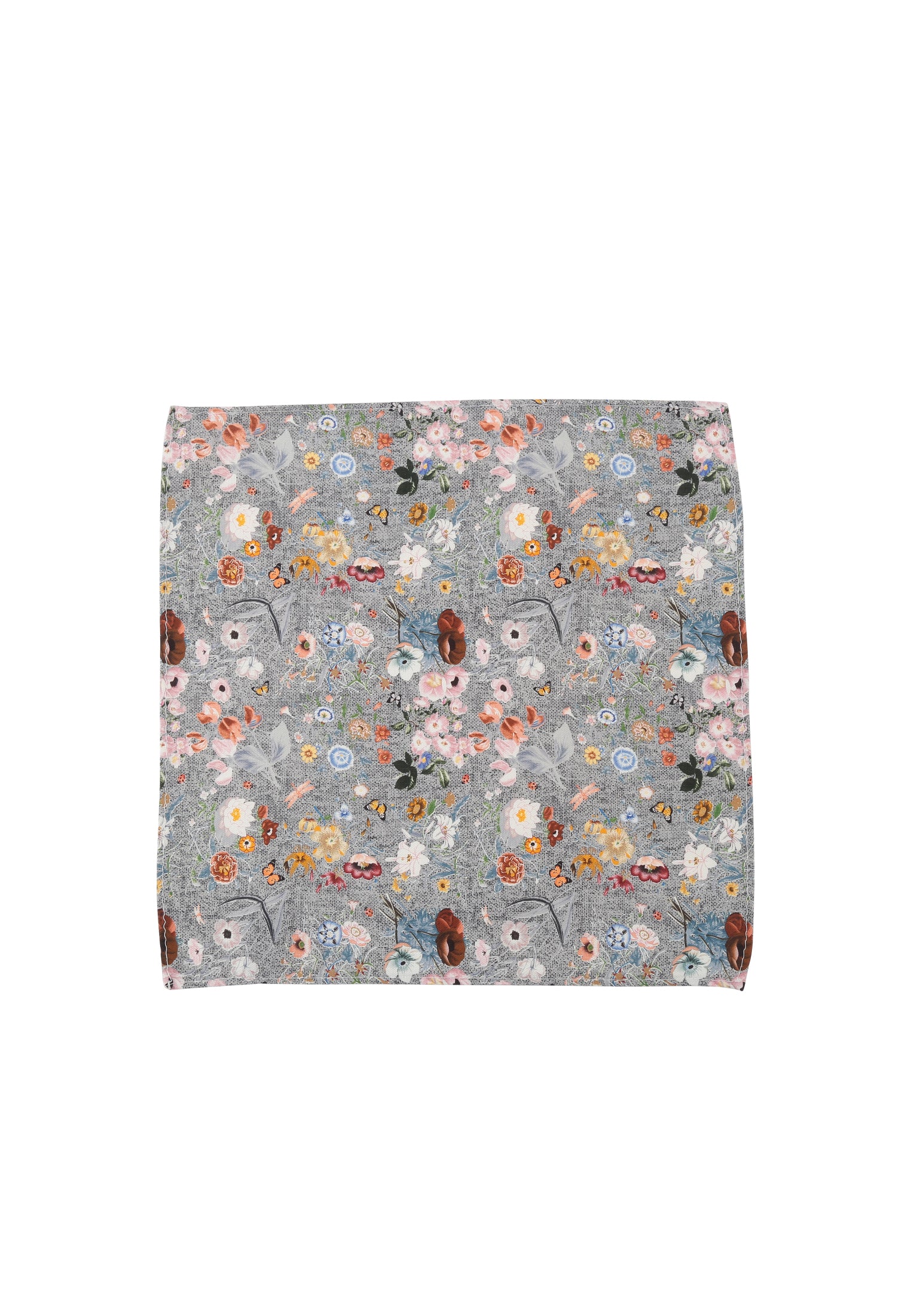 Einstecktuch -  Flowerprint - Seidenmix