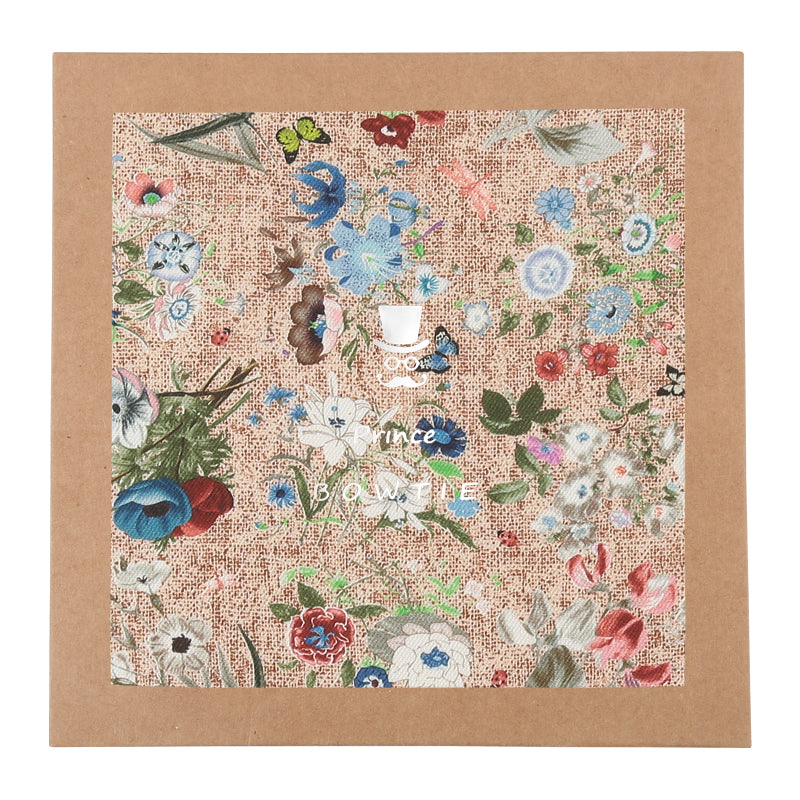 Einstecktuch -  Flowerprint - Seidenmix