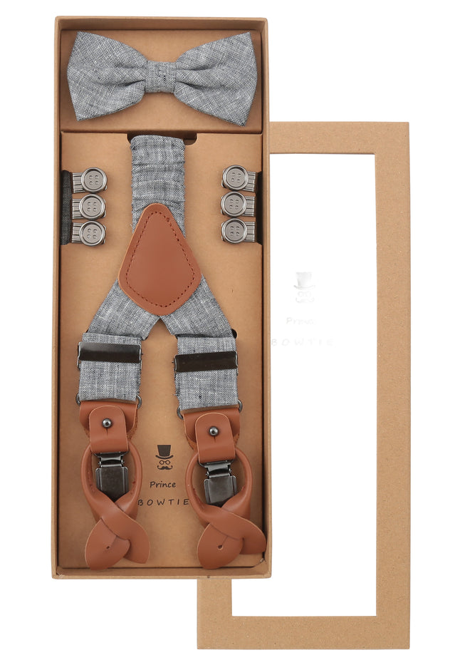 Set Hosenträger+Fliege Uni