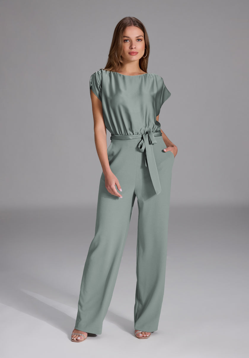 Jumpsuit - Material-Mix