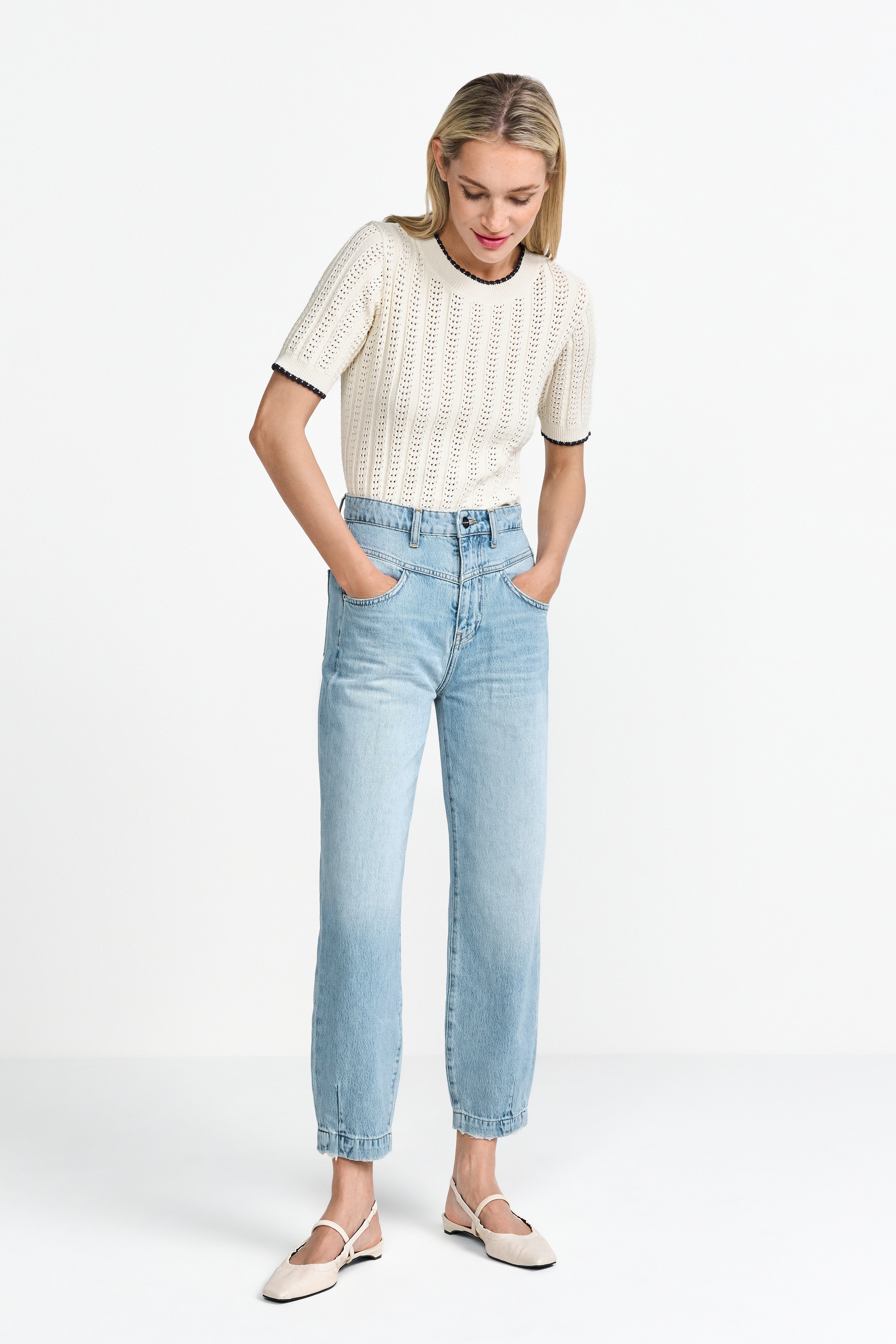 Jeans - Slouchy blue denim
