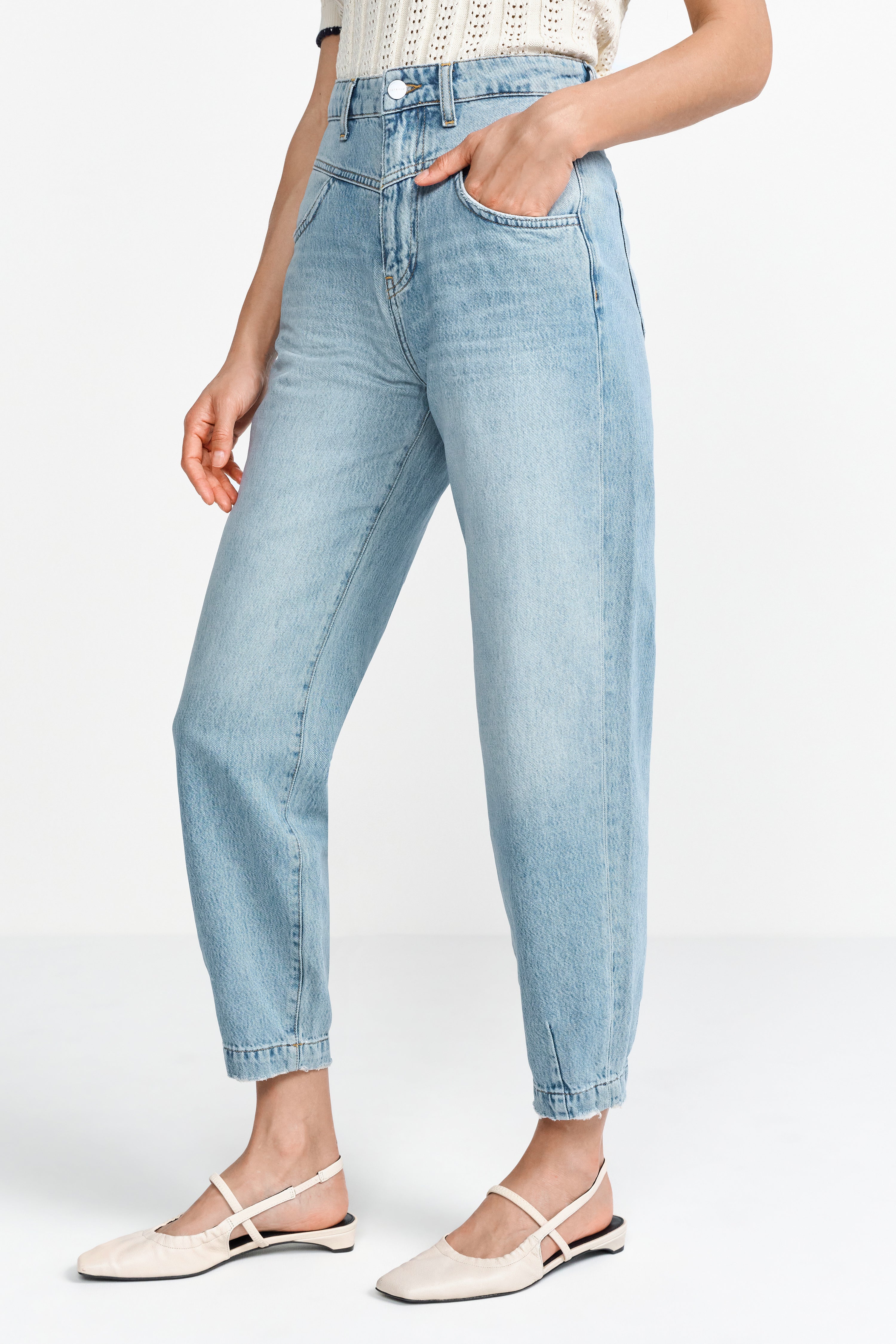 Jeans - Slouchy blue denim