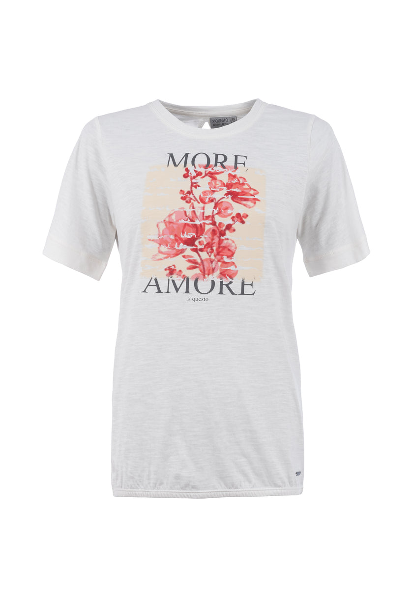 T-Shirt - floraler Frontprint