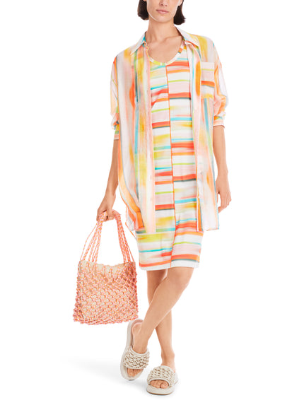 ONLINE EXCLUSIV - Geripptes Kleid - Querstreifen