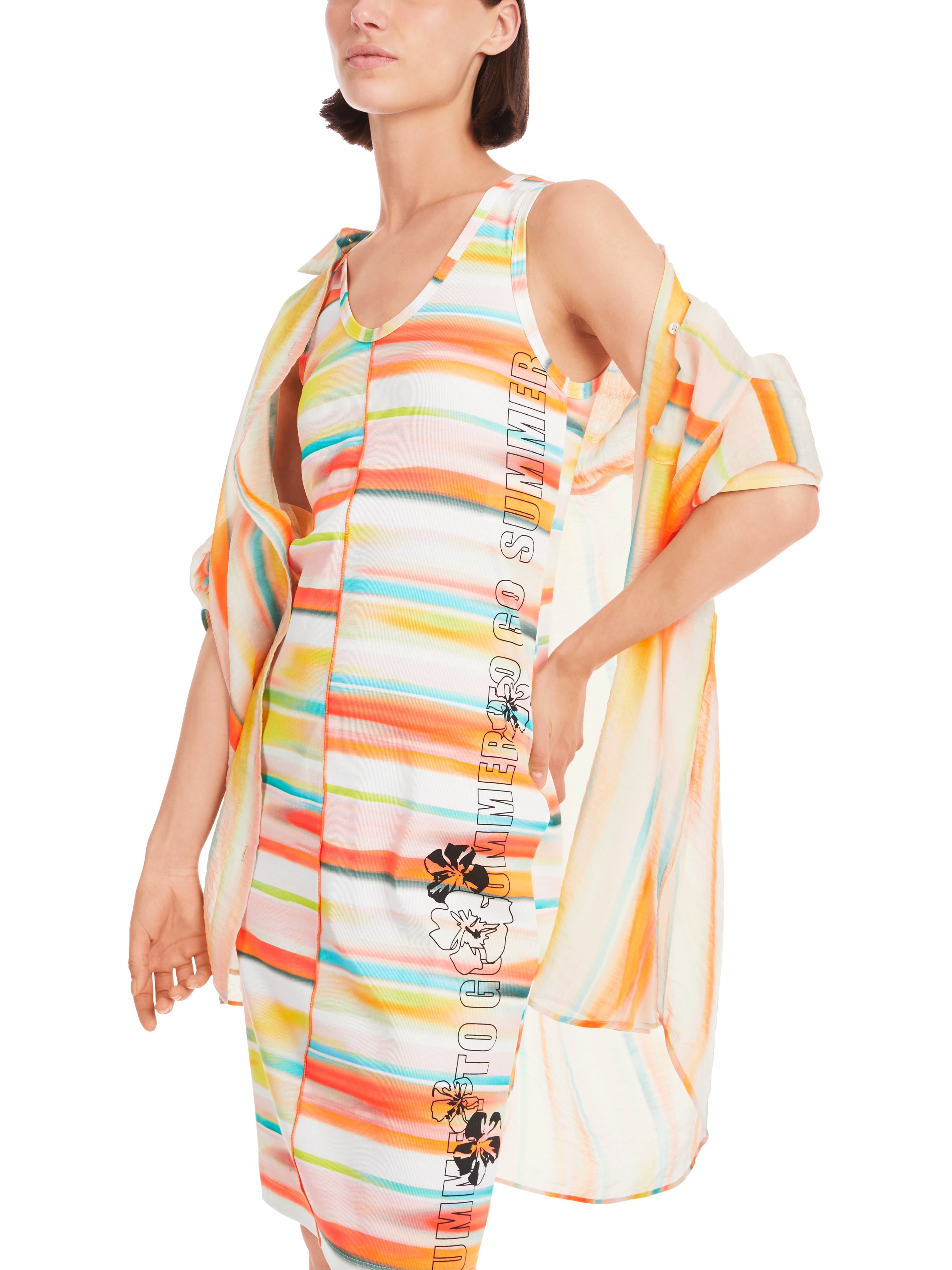 ONLINE EXCLUSIV - Geripptes Kleid - Querstreifen