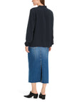 Bluse - Loose Fit - unifarben