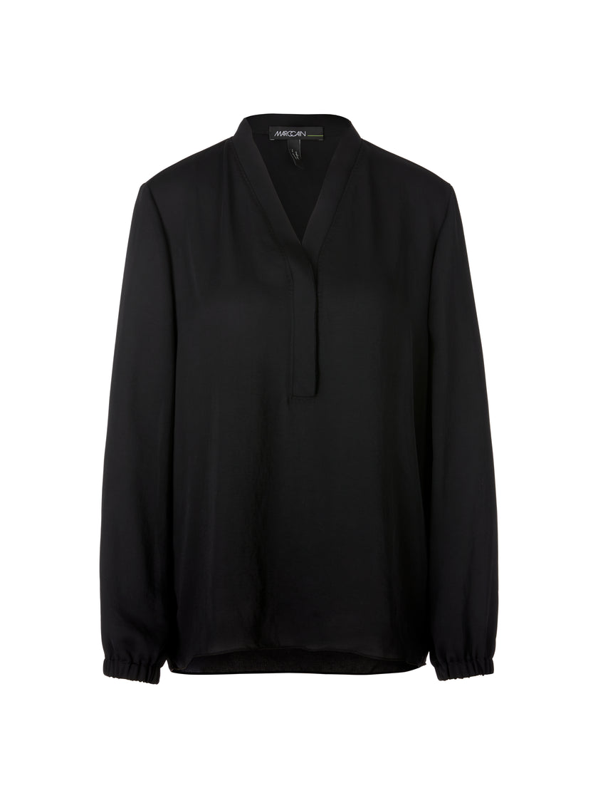 Bluse - Loose Fit - unifarben