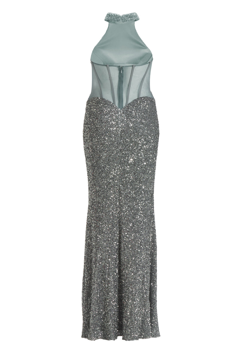 Paillettenkleid - Neckholder