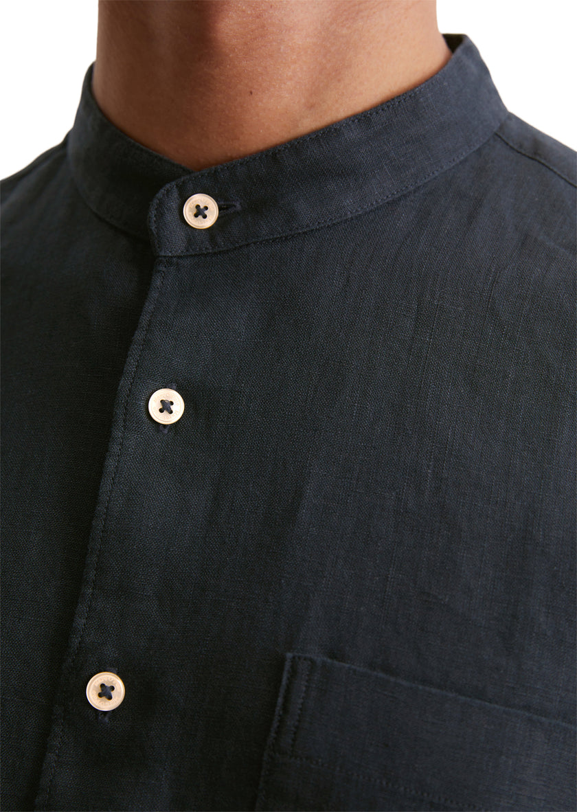 Langarmhemd - Stehkragen