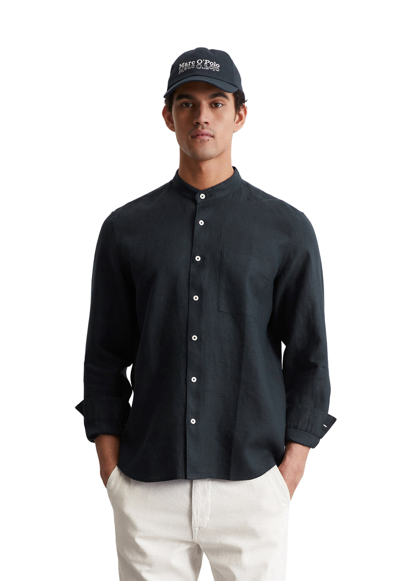 Langarmhemd - Stehkragen