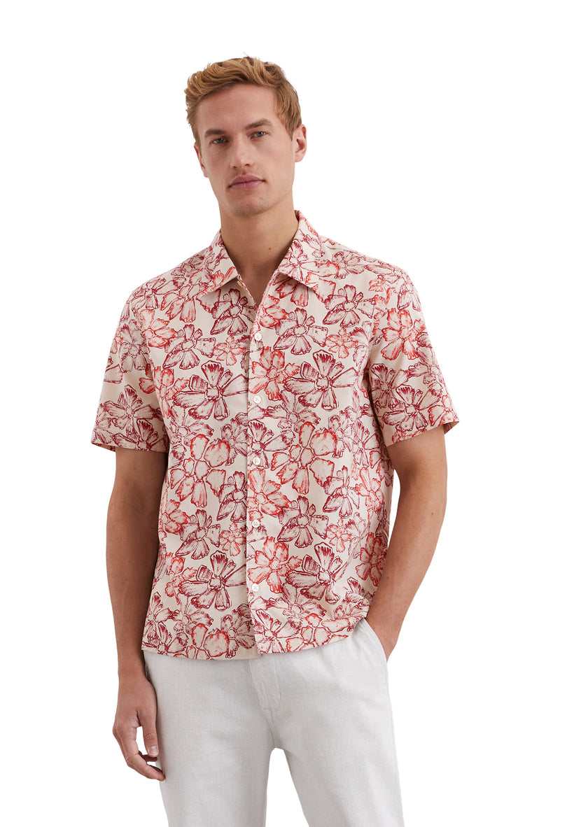 Kurzarmhemd - Flowerprint