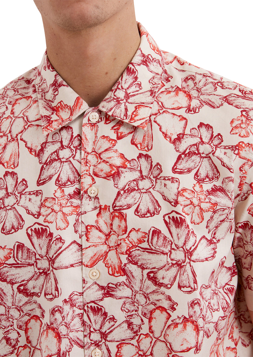 Kurzarmhemd - Flowerprint