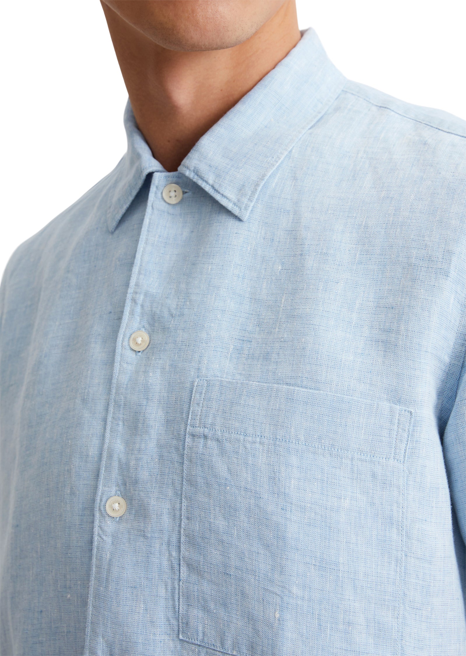 Kurzarmhemd - Leinen