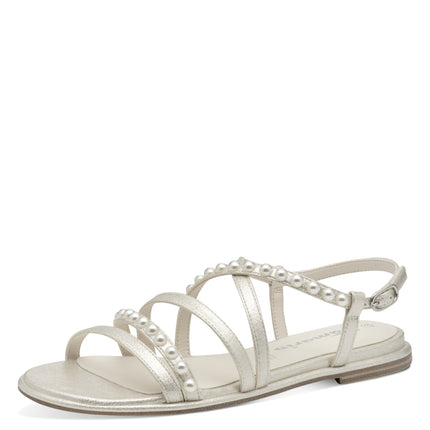 Da.-Sandalette - Perlenbesatz