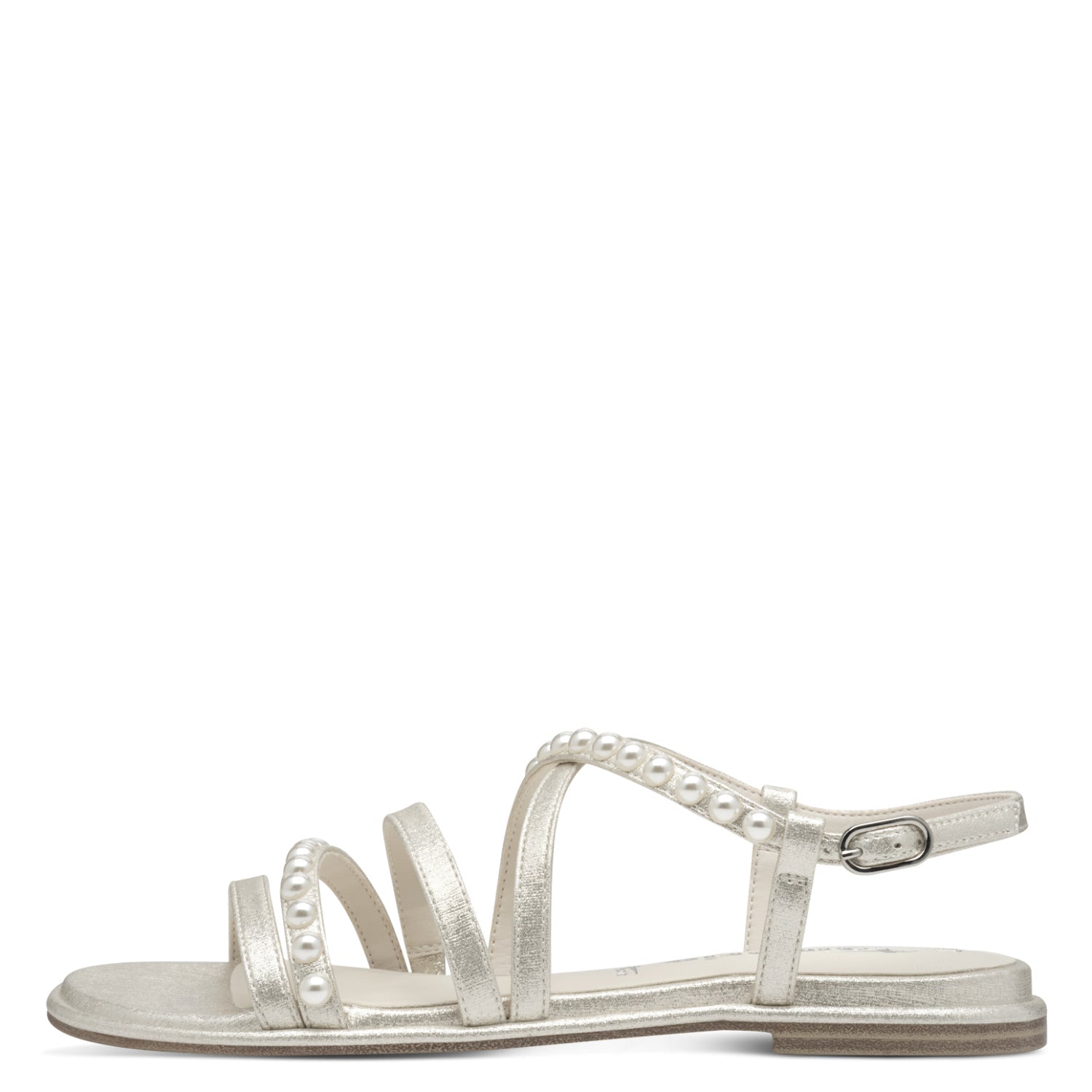 Da.-Sandalette - Perlenbesatz